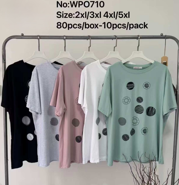 Bluzki damskie Roz 2XL-5XL, Mix Kolor Paczka 10 szt